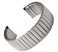 Stainless Steel Elastic Watch Band 20mm 22mm Metal Watch Band Polished Matte Watch Band Unisex Watch Band Watch Replacement Band For Traditional Or Smart Watch Uhrenarmband(Matte Silver_22mm)