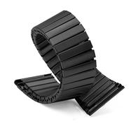 Stainless Steel Elastic Watch Strap 22mm Retractable Bracelet Flexible Metal Strap Extended Wristband Unisex Watch Replacement Strap Suitable For Traditional Or Smart Watches(Black,22MM_M-145MM)
