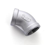 stainless steel elbow, 1PC 1/4'' - 2'' BSP Female Thread 304 Stainless Steel Equal 45