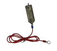 Stainless Steel Electric Fence Tape Connector Featuring Single or Double Clips for Secure Connections on For Farm Animal Fencing and Goat Enclosures (Single Clip)