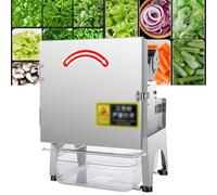 Stainless Steel Electric Food Processor, 3-in-1 Dicer Chopper for Vegetables, Dicing Shredding Slicing, Ideal for Home Restaurant Hotel Canteen Food Factory Use