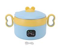 Stainless Steel Electric Food Warmer Bowl Smart Constant Temperature USB Rechargeable 2000mAh Battery Portable Heating Lunch Container for Home Travel Office