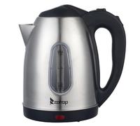 Stainless Steel Electric Kettle, 1.5L Capacity, 2000W Fast Boiling, Water Level Window, Auto Shut-off Protection, 360° Rotation Base, Silver and Black, Model HD-1802S