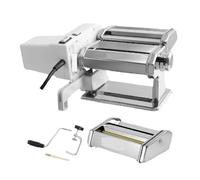 Stainless Steel Electric Pasta Maker with Rolling and Cutting Functions, User-Friendly Noodle Machine for Home Kitchen