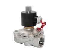 Stainless Steel Electric Solenoid Valve 1/4" 3/8" 1/2" 3/4" 1" Normally Opened Pneumatic for Water Oil Air Gas 12V/24V/220V/110V(OneColor,DN50)