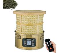 Stainless Steel Electric Tea Dehydrator - Food Drying with Led Display,Temperature Control,and Timer Shutdown for Tea and Meat