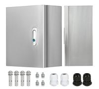 Stainless Steel Electrical Box, Outdoor Electrical Junction Box 30X25X14cm, Waterproof Enclosure Box, Wall Mounted Outdoor Electrical Electronic Equipment Enclosure with Mounting Plate Hinges Lock