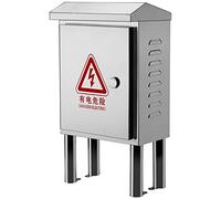 Stainless Steel Electrical Box Outdoor Network Enclosure, Ip66 Waterproof Metal Project Boxes Electric Meter Box Junction Box, Distribution Cabinet With Safety Lock And M,White-500 * 400 * 180mm