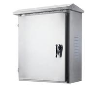 Stainless Steel Electrical Box with Side Ventilation, Power Distribution Box with Door Lock, Electrical Boxes, for Indoor Outdoor Use(50x25x60CM/20x10x24IN)