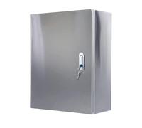 Stainless Steel Electrical Enclosure Box, Indoor & Outdoor Weatherproof Power Distribution & Junction Box with Mounting Plate & Safety Lock, Project Meter Control Box