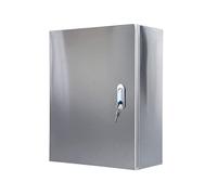 Stainless Steel Electrical Enclosure Box, IP66 Waterproof Outdoor Metal Junction Box with Safety Lock for Secure Wall-Mounted Electrical Projects