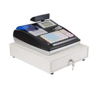 Stainless Steel Electronic Cash Register 33.5x31x12cm with LED Display