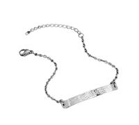 Stainless Steel Elegant Faith Pendant Fashionable Quranic Stainless Steel Wrist Chain Accessory