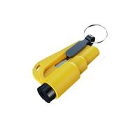 Stainless Steel Emergency Hammer, Car Window Breaker, Escape Tool - Shatters Car Windows & Cuts Seatbelts for Family/Traffic Accident Escape,Yellow
