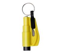 Stainless Steel Emergency Hammer, Window Impact Tool, Car Escape Tool - Shatters Car Windows & Cuts Seatbelts for Family/Traffic Accident Escape,Yellow