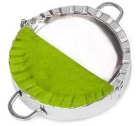 Stainless Steel Empanada Ravioli Maker Press, AUAM Dumpling Pierogi Mold - Wonton Mould, Easy-tool for Dumpling Wrapper Dough Stamp Cutter Pastry Pie Making (Extra Large 6 inch)