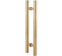 Stainless Steel Entrance Door Pull Handle - Round H-Bar for Commercial and Residential Use