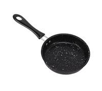 Stainless Steel Ergonomic Handle Fast Even Conduction Nonstick Coating Frying Pan for Bacon Steak Onion (14CM)