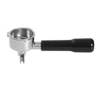 Stainless Steel Espresso Coffee Portafilter Filter Handle Coffee Machine Double Spout Bottomless Portable Filter Machine Spares Handle for Home Brewing Maker Repair-Parts Espresso Repair Kit