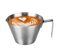 Stainless Steel Espresso Measuring Cup | Espresso Shot Cups | Espresso Cups with Handle, Coffee Bean Dosing Cup, Espresso Machine Accessories