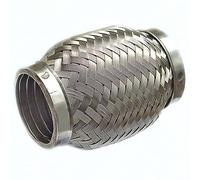 Stainless Steel Exhaust Flexible Pipe - 50mm x 150mm - with Interlock Flexi Joint.