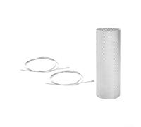 Stainless Steel Exhaust Heat Shield Mat 39x15 Inch Thermal | Barrier Sheet for Turbo Manifold Downpipe Engine Bay Protection with Metal Zip Ties Kit