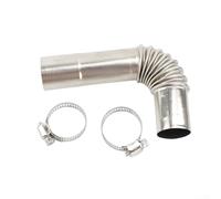 Stainless Steel Exhaust Pipe Elbow Connector 25mm Inner 26mm Outer Diameter for Diesel Heater Compatible with Car Caravan Truck 170mm Length with Clips(1PCS)