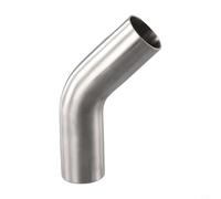 Stainless Steel Exhaust Pipe Elbow Connector 45 Degree Bend Polished Suitable for Automotive and Mechanical Applications Multiple Size Choices (32 mm)