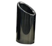 stainless steel exhaust pipe For A3 A1 A4 B8 Q5 75mm Car Exhaust Pipe Rear Muffler Tail Throat End Pipes(1pcs Matte Black)