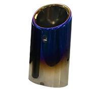 stainless steel exhaust pipe For A3 A1 A4 B8 Q5 75mm Car Exhaust Pipe Rear Muffler Tail Throat End Pipes(1pcs Silver)