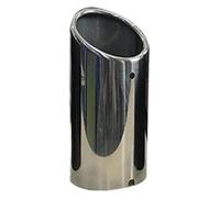 stainless steel exhaust pipe For A3 A1 A4 B8 Q5 75mm Car Exhaust Pipe Rear Muffler Tail Throat End Pipes(2pcs Matte Black)