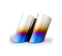 Stainless Steel Exhaust Pipe Muffler Tailpipe Muffler Tip For VW For Scirocco 2009-2022 Car Rear Tail Throat Styling 2Pcs(See the figure2)