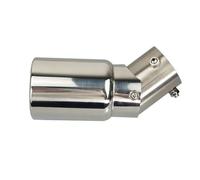 Stainless Steel Exhaust Tip For Car Muffler Nozzle Pipe Decoration Adjustable 38-54mm Screw 55-60mm Weld Car Tail Throat Exhaust Pipe(Silver)