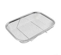 Stainless Steel Expandable Sink For Caddy, Roll Up Dish Rack and Over Sink Strainer Basket for Vegetable Washing, Telescopic Drainer Mat and Food Thawing Tray,(A)