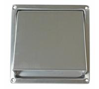 Stainless Steel External Wall Air Vent Non Return Flap Outlet (6" / 150mm)