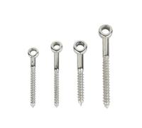 Stainless Steel Eye Shaped self Tapping Screw for Wooden terminals and Wire Rope Accessories(M8X80MM)