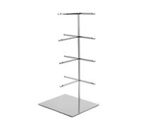 Stainless Steel Eyeglass Display Stand with Base, 3/4/5-Tier Rack for Store, Perfect for Sunglasses and Eyeglasses, Table Organizer (18 x 15 x 43 cm)
