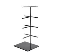Stainless Steel Eyeglass Display Stand with Base, 3/4/5-Tier Rack for Store, Perfect for Sunglasses and Eyeglasses, Table Organizer (18 x 15 x 43 cm)
