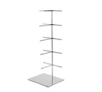 Stainless Steel Eyeglass Display Stand with Base, 3/4/5-Tier Rack for Store, Perfect for Sunglasses and Eyeglasses, Table Organizer (18 x 15 x 43 cm)