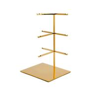 Stainless Steel Eyeglass Display Stand with Base, 3/4/5-Tier Rack for Store, Perfect for Sunglasses and Eyeglasses, Table Organizer (18 x 15 x 43 cm)