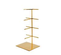 Stainless Steel Eyeglass Display Stand with Base, 3/4/5-Tier Rack for Store, Perfect for Sunglasses and Eyeglasses, Table Organizer (18 x 15 x 43 cm)