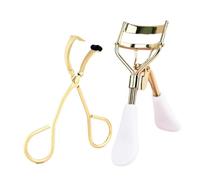 Stainless Steel Eyelash Curler 12pcs Portable Eyelash Curler Set and Stainless Steel Curved Handle Create Perfect Curling Eyelashes(Color 1)