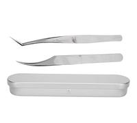 Stainless Steel Eyelash Extension Tweezers Set False Fake Eyelashes Grafting Tool