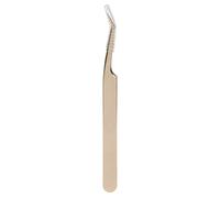 Stainless Steel Eyelash Tweezer - Professional Grafting for Multiple Extensions, Sharp Tips for Precision Clamping, Lightweight Design for Eyelash Artists (Oblique tweezer)