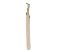 Stainless Steel Eyelash Tweezer - Professional Grafting for Multiple Extensions, Sharp Tips for Precision Clamping, Lightweight Design for Eyelash Artists (Volume Tweezer)