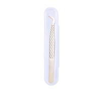 Stainless Steel Eyelash Tweezers Ensuring Reliabled Featuring Textured Grip in Various Environments Cosmetic Tool