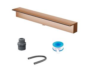 Stainless Steel F Mount Waterfall Spillway Box Premium Outdoor Fountain Kit for Patios Yards Spas Koi Ponds & Pools Commercial Grade Water Feature Accessory