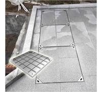 Stainless Steel F Sand Pit Cover & e Hidden Installat 5cm Depth 40x40cm (15.7x15.7in) Sk Design for Outdoor Use