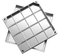 Stainless Steel F Square Manhole Cover & e Hidden Design for Driveway & Yard Heavy-Du Draina Solut Sk & Modern Aesthetic
