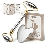 Stainless Steel Face Roller & Gua Sha Facial Tools, Face Massager for Self Care, Roller for face, Jawline Sculpting and Puffiness Reducing